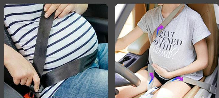 Pregnant Woman Car Seat Belt