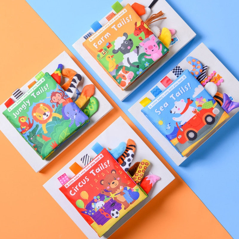 Animals Tail Baby Cloth Book