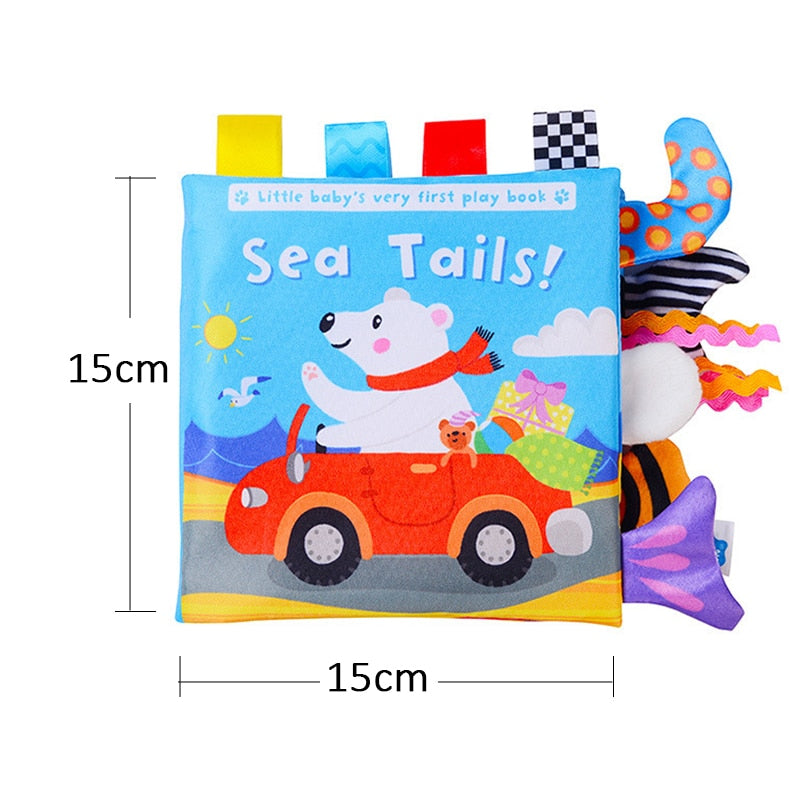 Animals Tail Baby Cloth Book