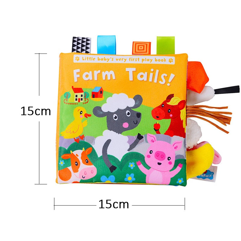 Animals Tail Baby Cloth Book
