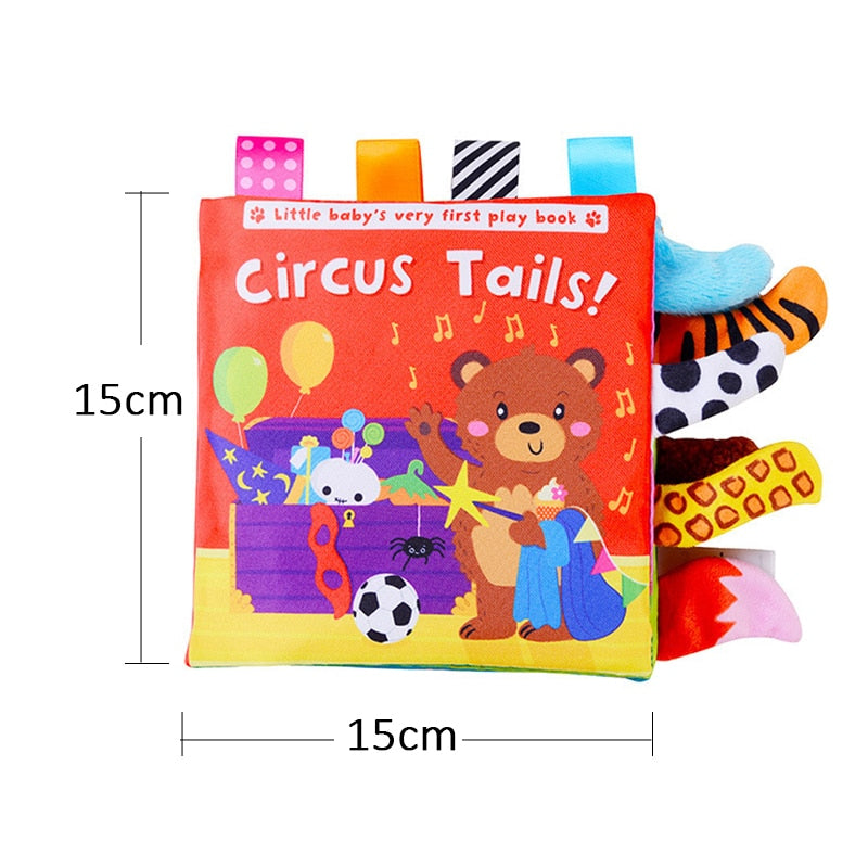 Animals Tail Baby Cloth Book