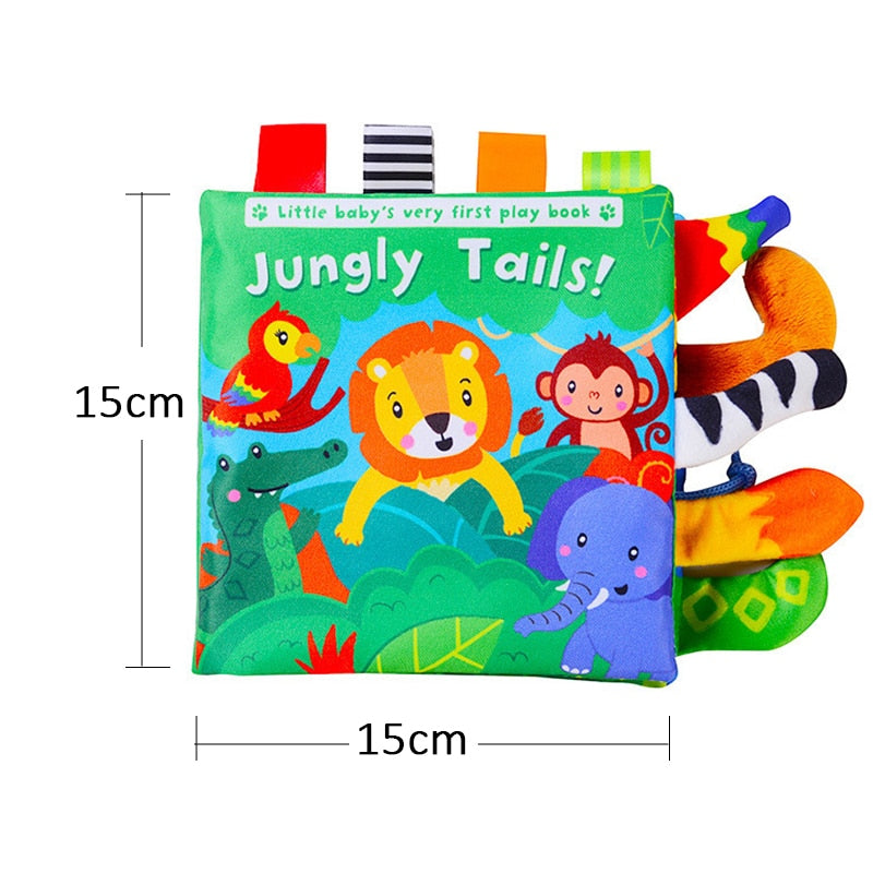 Animals Tail Baby Cloth Book