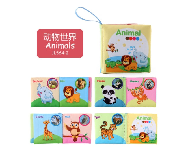 Animals Tail Baby Cloth Book