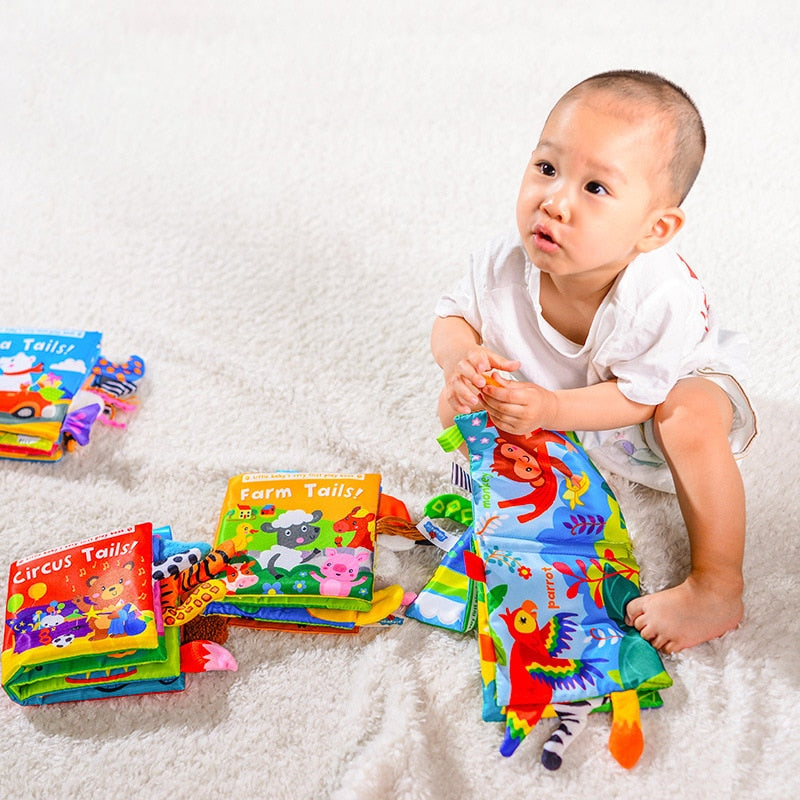 Animals Tail Baby Cloth Book