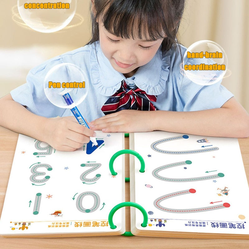 136Page Toddler Drawing Training Set