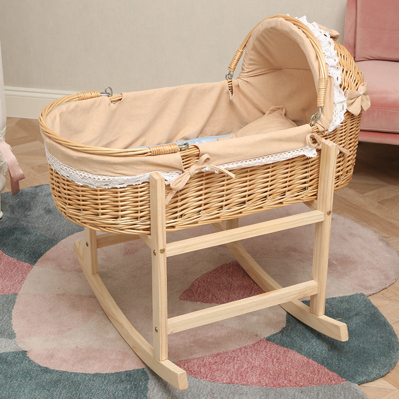 Newborn Crib Wooden Bed