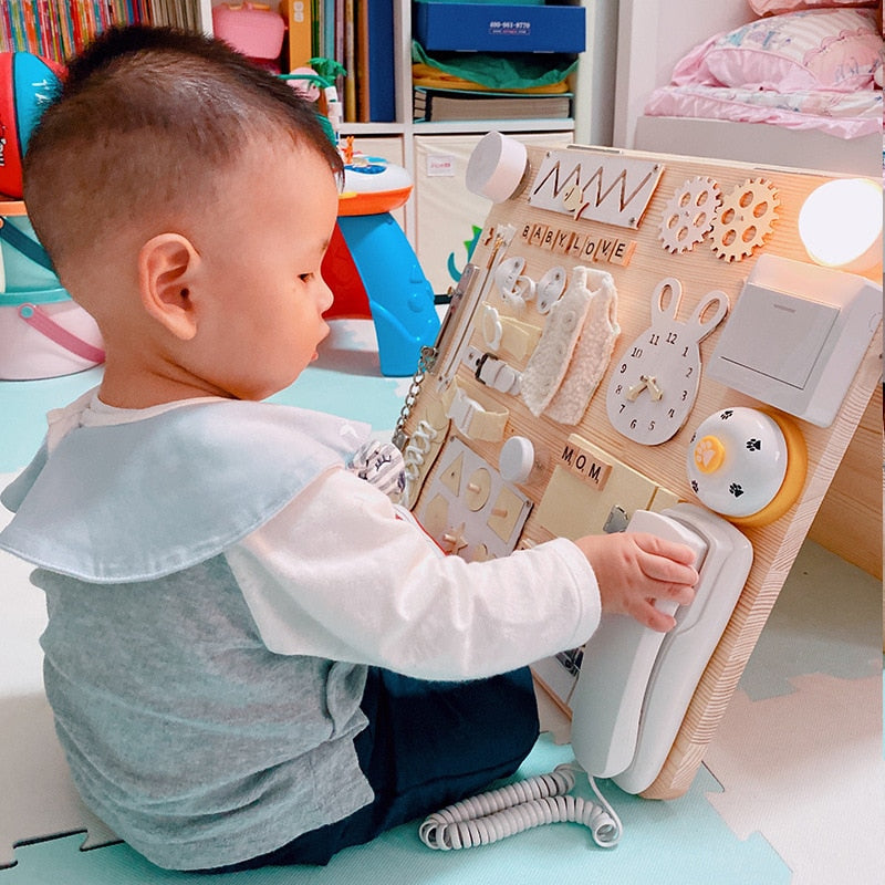 DIY Baby Busy Activity Board