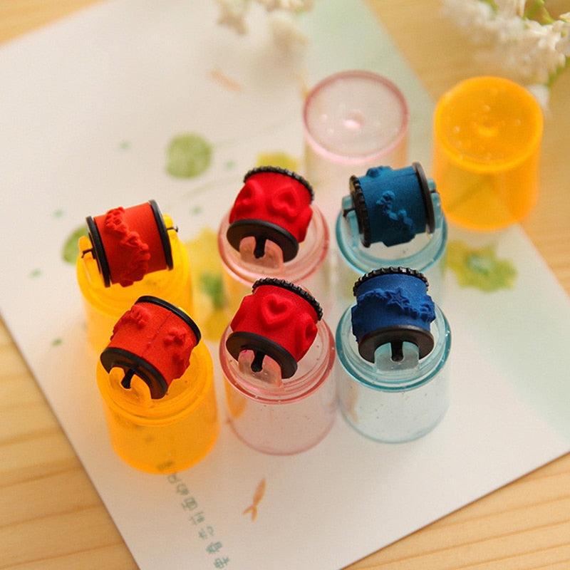 3/6Pcs Preschool Baby Colorful Ink Pad Stamp
