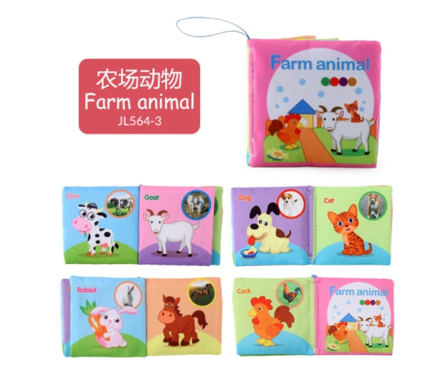 Animals Tail Baby Cloth Book